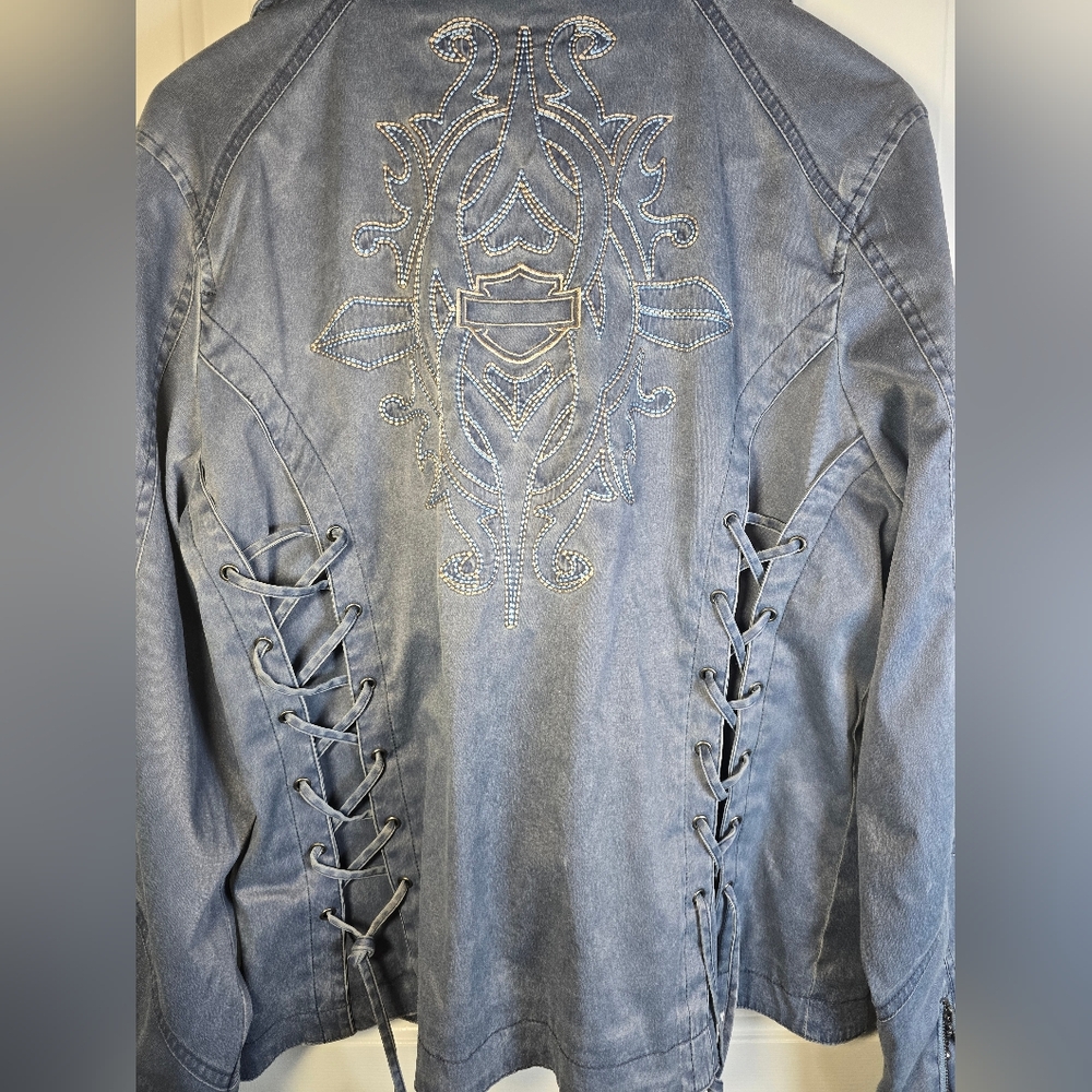 Harley-Davidson Blue Denim Jacket - Picture 13 of 16